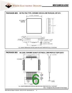 浏览型号WS128K32-17G1UIA的Datasheet PDF文件第6页