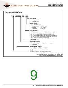 浏览型号WS128K32-17G1UIA的Datasheet PDF文件第9页
