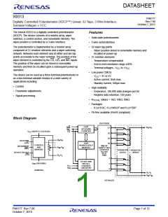 浏览型号X9313WSIT2的Datasheet PDF文件第1页