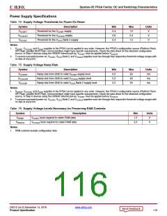 浏览型号XC3S100E-4VQG100CS1的Datasheet PDF文件第116页