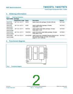 浏览型号74HC573PW,112的Datasheet PDF文件第2页