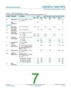 浏览型号74HC573PW,112的Datasheet PDF文件第7页
