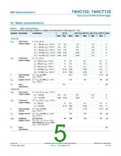 浏览型号74HC132D,652的Datasheet PDF文件第5页