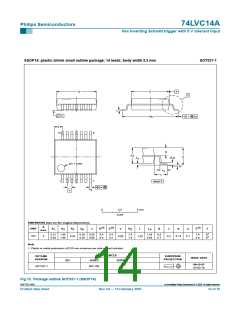 浏览型号74LVC14AD,118的Datasheet PDF文件第14页