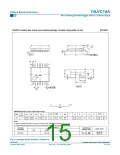 浏览型号74LVC14ADB,118的Datasheet PDF文件第15页