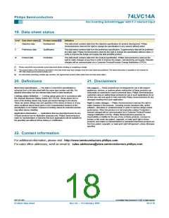 浏览型号74LVC14ADB,118的Datasheet PDF文件第18页