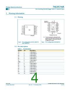 浏览型号74LVC14AD,118的Datasheet PDF文件第4页