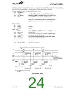 浏览型号HT46C64(52QFP-A)的Datasheet PDF文件第24页