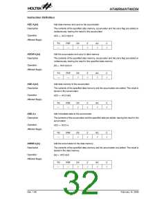 浏览型号HT46C64(52QFP-A)的Datasheet PDF文件第32页