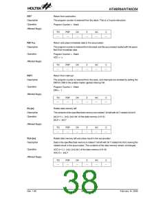 浏览型号HT46C64(52QFP-A)的Datasheet PDF文件第38页