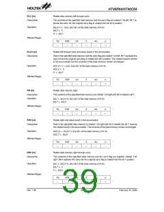浏览型号HT46C64(52QFP-A)的Datasheet PDF文件第39页