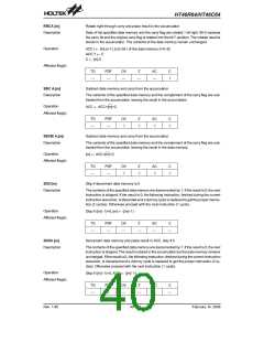 浏览型号HT46C64(52QFP-A)的Datasheet PDF文件第40页