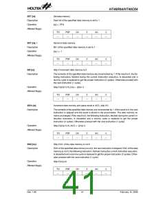浏览型号HT46C64(52QFP-A)的Datasheet PDF文件第41页