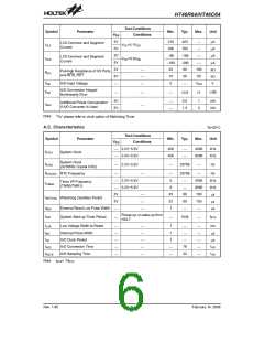 浏览型号HT46C64(52QFP-A)的Datasheet PDF文件第6页