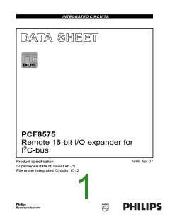 浏览型号PCF8575TS/S410/1:1的Datasheet PDF文件第1页