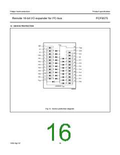 浏览型号PCF8575TS/S410/1:1的Datasheet PDF文件第16页