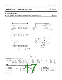 浏览型号PCF8575TS/S410/1:1的Datasheet PDF文件第17页