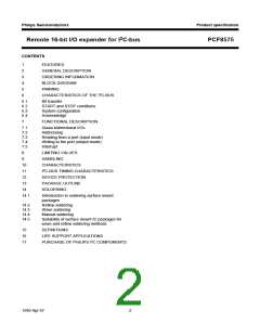 浏览型号PCF8575TS/S410/1:1的Datasheet PDF文件第2页