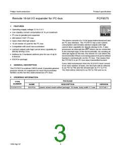 浏览型号PCF8575TS/S410/1:1的Datasheet PDF文件第3页
