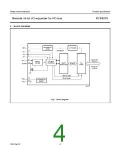 浏览型号PCF8575TS/S410/1:1的Datasheet PDF文件第4页