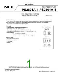 浏览型号PS2801A-4N-V的Datasheet PDF文件第1页