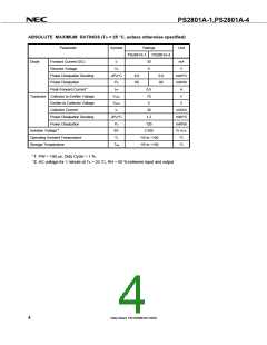 浏览型号PS2801A-4N-V的Datasheet PDF文件第4页
