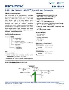浏览型号RT6211B的Datasheet PDF文件第1页