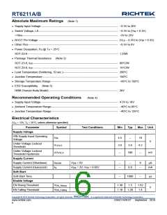 浏览型号RT6211B的Datasheet PDF文件第6页