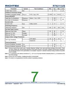 浏览型号RT6211B的Datasheet PDF文件第7页