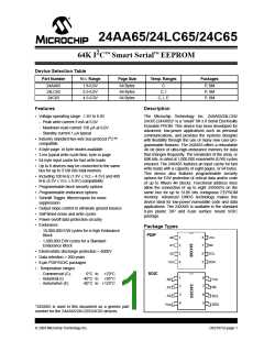 浏览型号24LC65T-I/SM205G的Datasheet PDF文件第1页