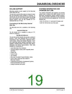 浏览型号24LC65T-I/SM205G的Datasheet PDF文件第19页