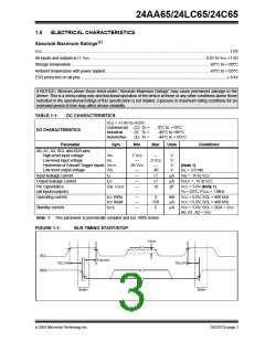 浏览型号24LC65T-I/SM205G的Datasheet PDF文件第3页