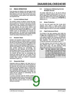 浏览型号24LC65T-I/SM205G的Datasheet PDF文件第9页