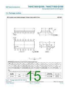 浏览型号74HC165BQ-Q100,115的Datasheet PDF文件第15页