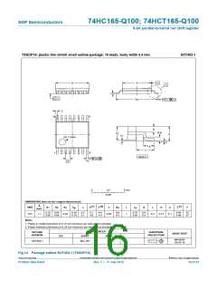 浏览型号74HC165BQ-Q100,115的Datasheet PDF文件第16页