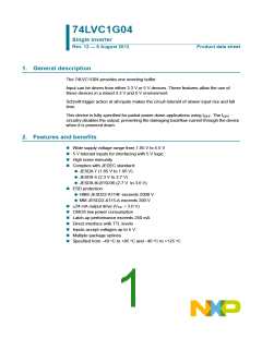 浏览型号74LVC1G04GW,118的Datasheet PDF文件第1页