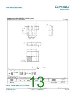 浏览型号74LVC1G04GW,118的Datasheet PDF文件第13页