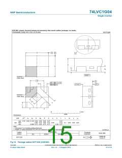 浏览型号74LVC1G04GW,118的Datasheet PDF文件第15页