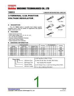 浏览型号78M05L-TA3-T的Datasheet PDF文件第1页