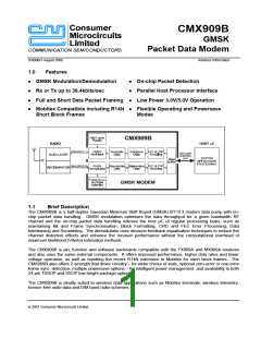 浏览型号CMX909BD5的Datasheet PDF文件第1页
