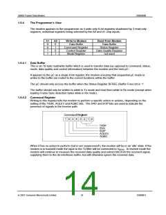 浏览型号CMX909BD5的Datasheet PDF文件第14页