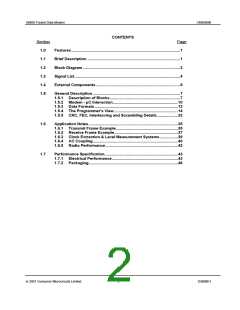浏览型号CMX909BD5的Datasheet PDF文件第2页