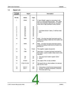 浏览型号CMX909BD5的Datasheet PDF文件第4页