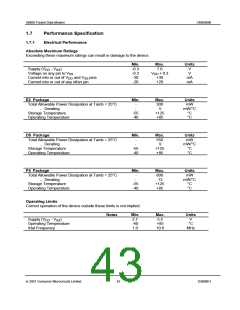 浏览型号CMX909BD5的Datasheet PDF文件第43页