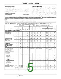 浏览型号CD4051BMJ883B的Datasheet PDF文件第5页