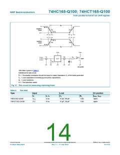 浏览型号74HC165BQ-Q100的Datasheet PDF文件第14页