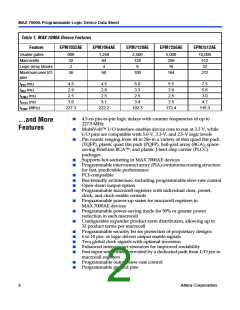 浏览型号EPM7512AEQC208-7N的Datasheet PDF文件第2页