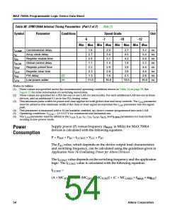 浏览型号EPM7512AEQC208-7N的Datasheet PDF文件第54页