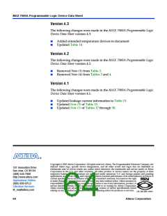 浏览型号EPM7512AEQC208-7N的Datasheet PDF文件第64页