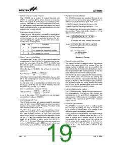 浏览型号HT36B0(28SOP-A)的Datasheet PDF文件第19页
